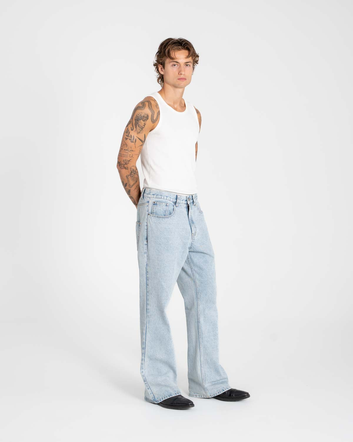Bootcut Jeans hellblau
